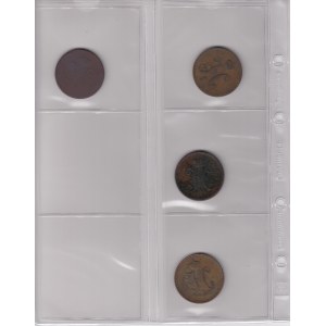 Collection of Russian coins: 3 Kopecks 1840-1843 (4) - Nicholas I (1825-1855)