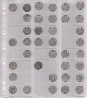 Sammlung russischer 10-Kopeks-Münzen (37)