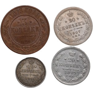 Group of Russian coins (4)