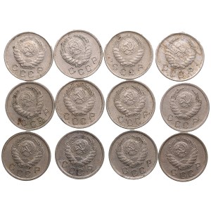 Group of Russian (USSR) 10 Kopecks 1940 (12)