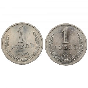 Russland (UdSSR) Rubel 1970, 1971 (2)