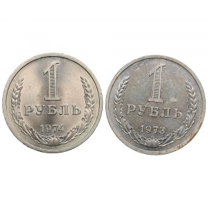 Russia (USSR) Rouble 1973, 1974 (2)
