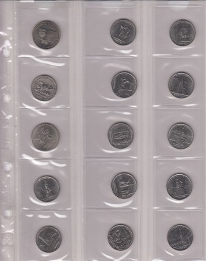 Collection of coins: Russia 5 Roubles 2014-2018 (15)