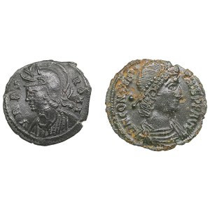 Late Roman Empire Æ Nummi (2)
