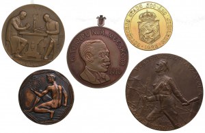 Skupina medailí: Švédsko, Estónsko, Lotyšsko, Maďarsko, Česká republika (5)