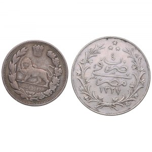 Islamische AR-Münzen - Iran (1), Osmanen in Ägypten (1)