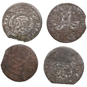 Polish-Lithuanian Commonwealth (Wilna / Vilnius) BI Solidus (Szelag) - Sigismund III Vasa (1587-1632) (3), John II Casim
