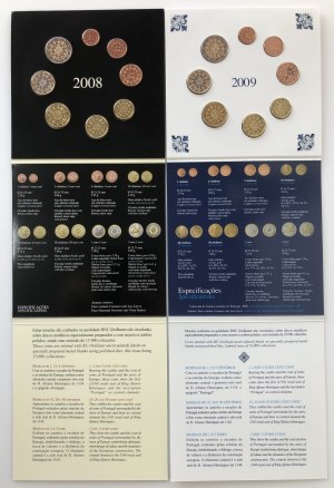 Set di monete del Portogallo 2008, 2009