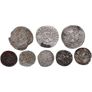 Dorpat (Vescovato) e Riga (Ordine Livoniano) Piccola collezione di monete d'argento (7)