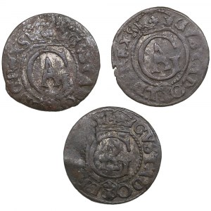 Riga (Suède) Solidus 1633, 1634 - Gustav II Adolf (1611-1632) (3)