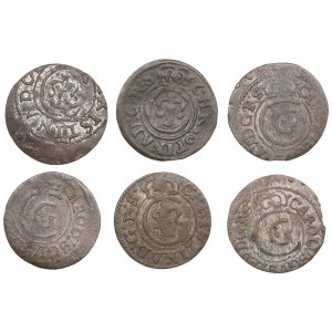 Group of Riga (Sweden) Solidus coins (6)