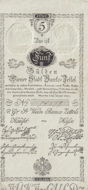 Austria 5 Gulden 1800