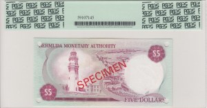 Bermuda 5 Dollars 1978 - Specimen - PCGS 65PPQ Gem New