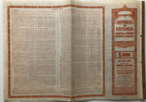 Obligacja Estonii 1000 dolarów 1927