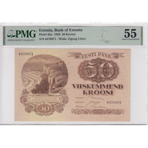 Estonia 50 Krooni 1929 - PMG 55 About Uncirculated