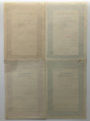 Estonia Patents & Certificates, before 1940 - Most specimens (4)