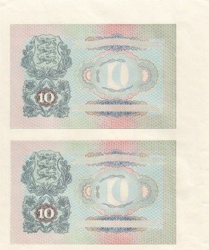 Estonia 10 Krooni 1940 - Progressive Proof (2)
