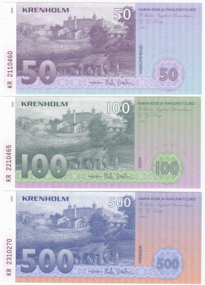 Estonia set of Krenholm local notes 2002 (3)