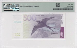 Estonia 500 Krooni 2007 - Replacement - PMG 65 EPQ Gem Uncirculated
