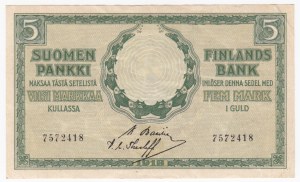Finland 5 Markkaa 1918