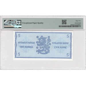 Finland 5 Markkaa 1963 - PMG 65 EPQ Gem Uncirculated
