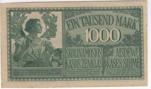 Německo (Okupace Litvy za 1. světové války, Kowno) 1000 marek 1918 - Darlehnskasse Ost