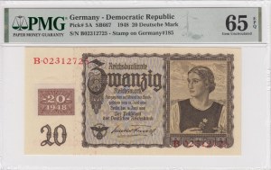 Germany (Democratic Republic) 20 Reichsmark 1948 - PMG 65 EPQ Gem Uncirculated
