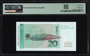 Germany (Federal Republic) 20 Deutsche Mark 1991 - PMG 67 EPQ Superb Gem Unc
