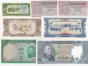 Group of Laos Banknotes (12)