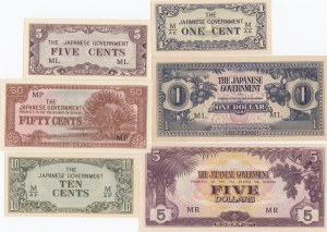 Malajsie 1 cent-1000 dolarů 1942-45 (10)