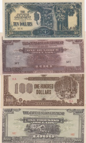 Malajsie 1 cent-1000 dolarů 1942-45 (10)