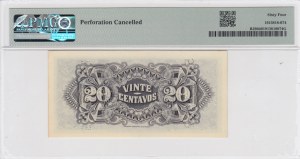 Mozambique 20 Centavos 1933 - PMG 64 Choice Uncirculated