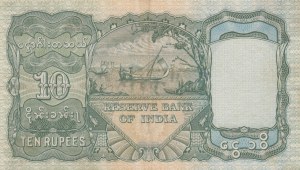 Barma 10 rupií 1938