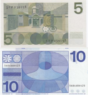 Netherlands 5 & 10 Gulden 1966,1968 (2)