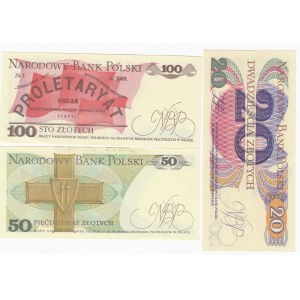 Group of Poland banknotes (3)