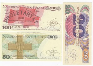 Group of Poland banknotes (3)