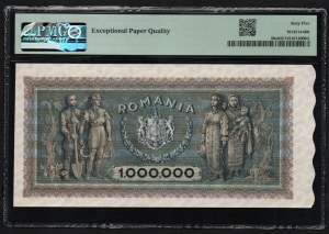 Romania 1,000,000 Lei 1947 - PMG 65 EPQ Gem Uncirculated