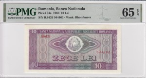 Romania 10 Lei 1966 - PMG 65 EPQ Gem Uncirculated