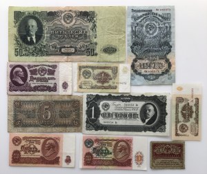 Group of paper money: Russia (USSR) (10)
