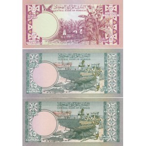 Somalia 5 & 10 Shillings 1978,1980 (3)