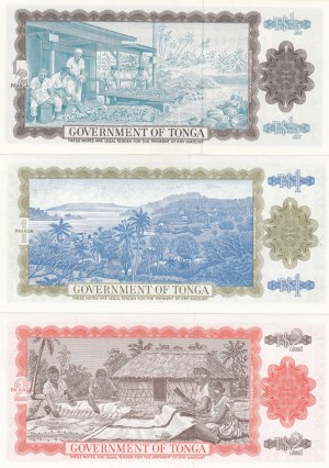 Tonga: Group of Banknotes 1967-82 (3)