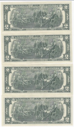 USA 2 Dollars 1976 - Consecutive numbers (4)