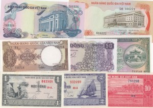 Wietnam (Południowy) Grupa banknotów (8)