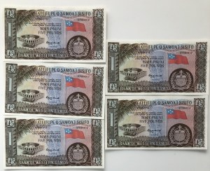 Západná Samoa 5 libier - Po sebe idúce čísla (5)