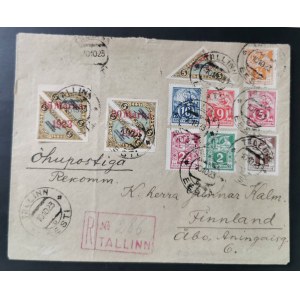 Estland Luftpostumschlag 1923 nach Finnland