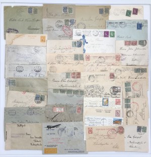Gruppe von Postkarten und Briefumschlägen: Finnland, Estland, Russland, usw. (32)