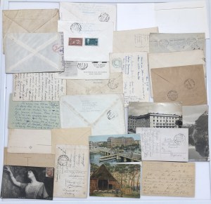 Group of postcards & envelopes: Estonia, Russia, etc (27)
