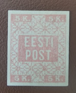 Estonia francobollo Flower Design 5 Kop. - Prova