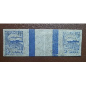 Estonia stamps Tallinn Skyline 2 Marka - Gutter pair