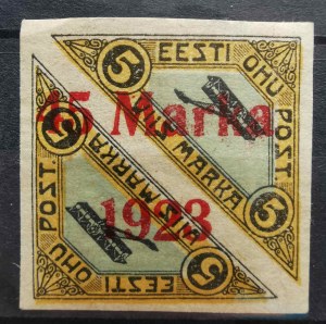 Estónsko Letecká poštová známka 45 Marka 1923